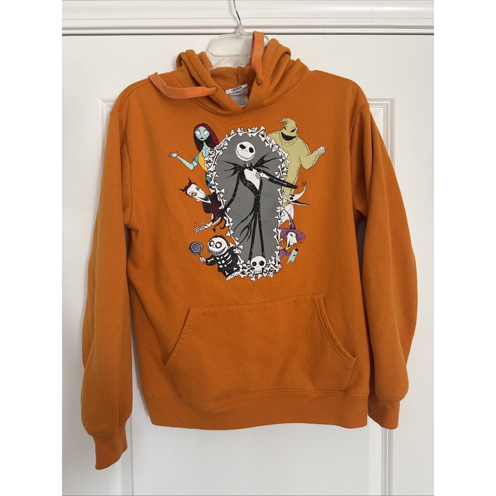 Disney Nightmare Before Christmas Jack Skellington Hoodie LARGE FLAWS
